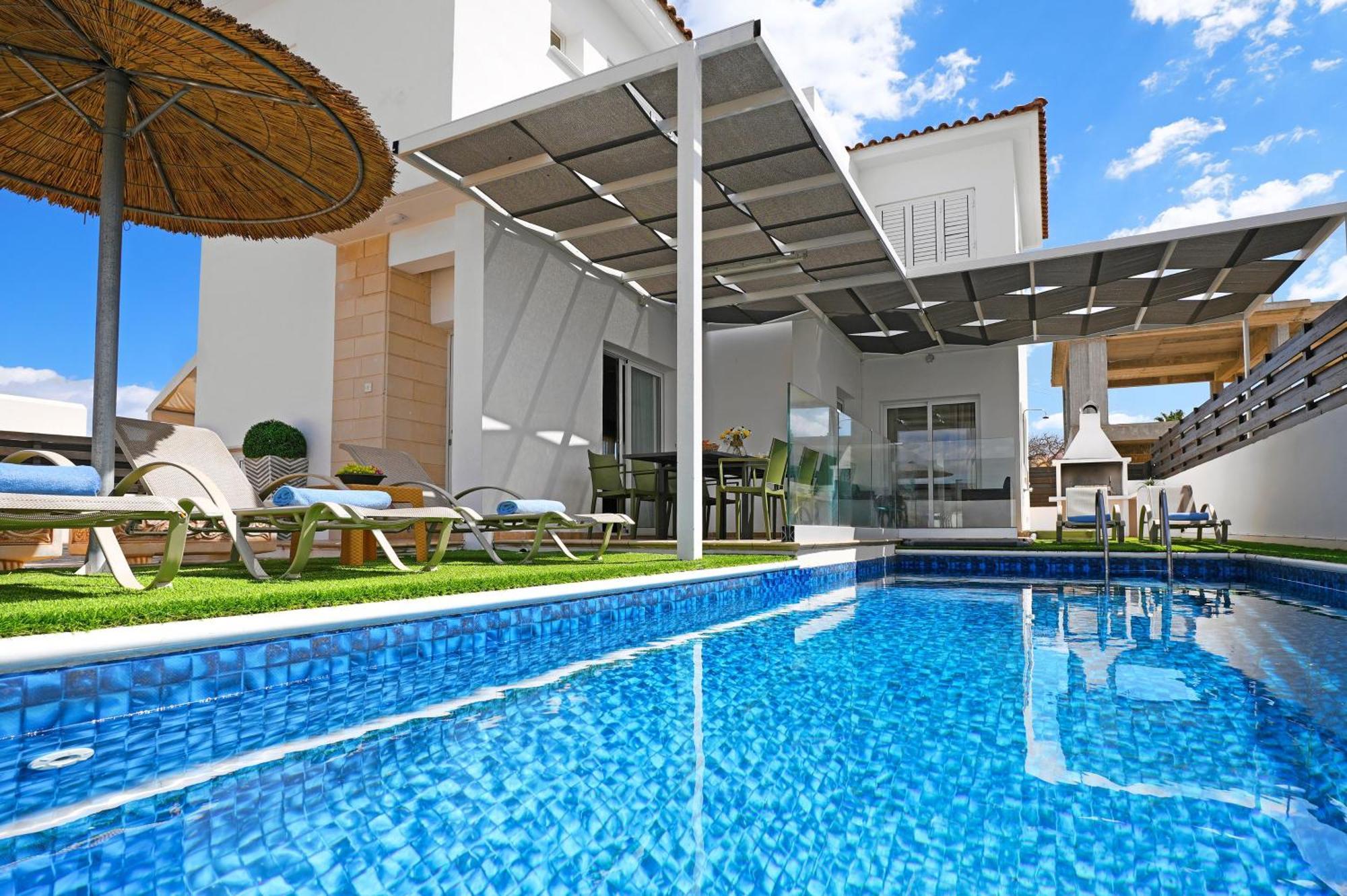 Villa White Star - 100M From Serena Beach Protaras Esterno foto