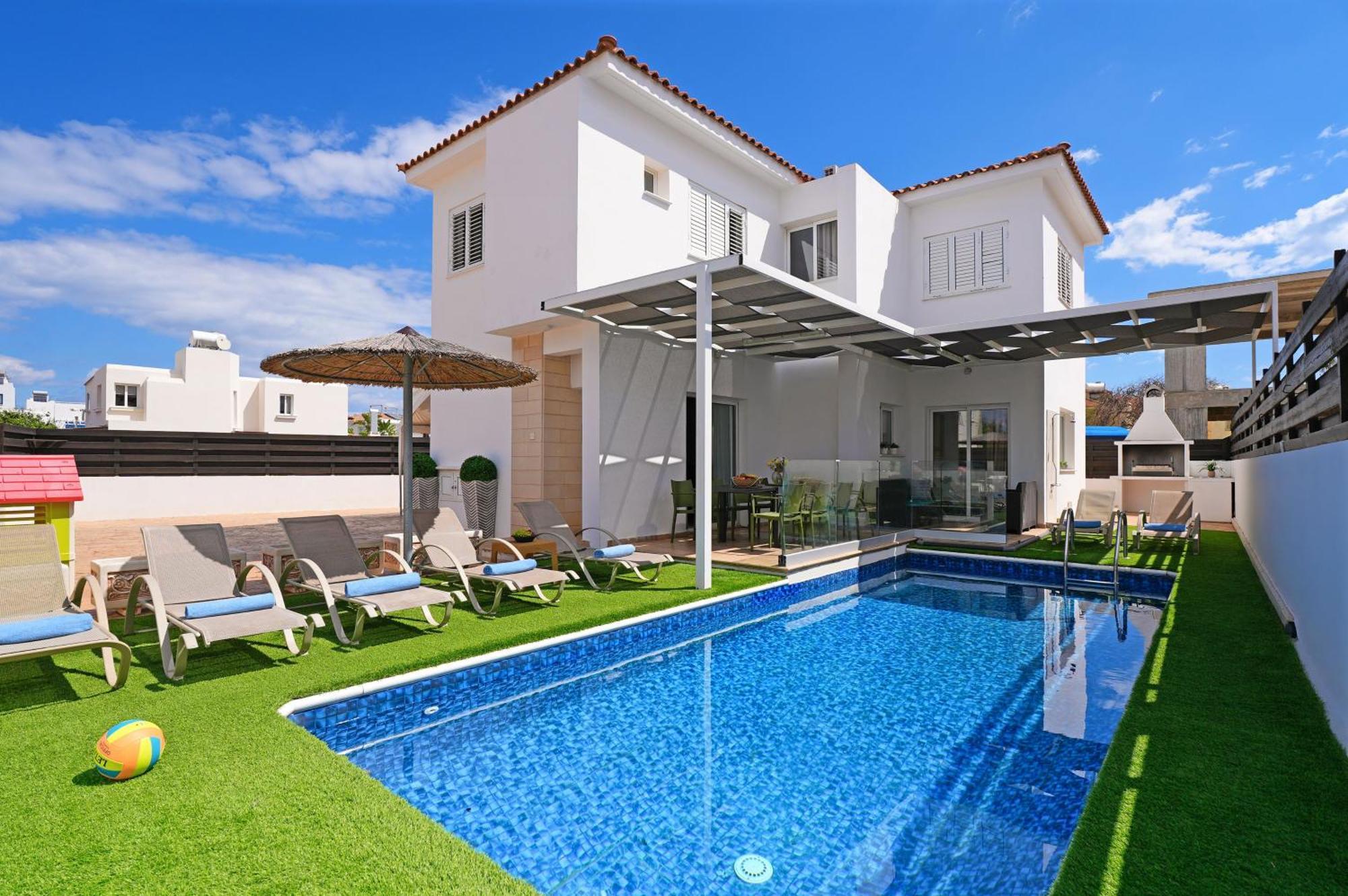 Villa White Star - 100M From Serena Beach Protaras Esterno foto